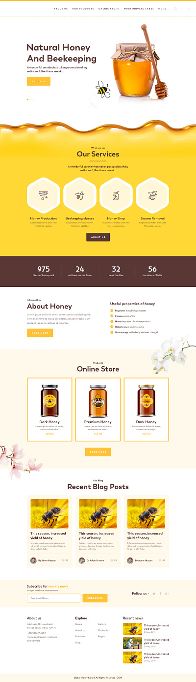 Global honey Corp 3d animation branding design graphic design logo ui