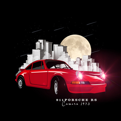 Carrera RS 1973 car carrera 1973 design illustration illustrator indonesia retro vector vintage