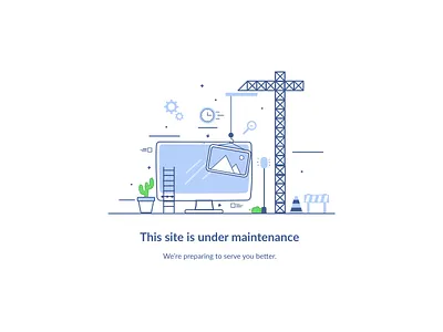 Under maintenance 404 app branding design error illustration page not found ui under construction user experience design user interaction ux vector