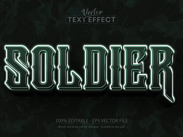 Soldier Text Effect, Military Theme By Mustafa Beksen On Dribbble