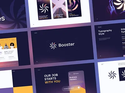 Booster - SaaS Brand Guidelines booster brand book brand design brand guidelines brand identity brand sign branding dribbble dribble halo halo lab identity logo logo design logotype packaging pitch deck presentation social media styleguide