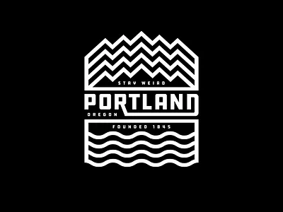 Stay Weird Portland apparel design design graphic design typography