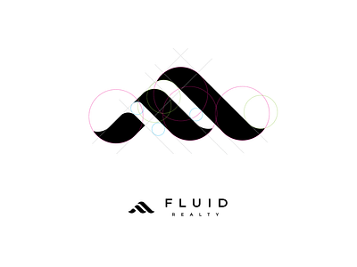 Fluid Realty Golden Ratio Logo branding golden ratio icon logo