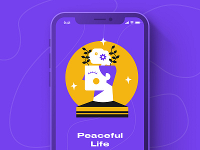 Peaceful Life app branding call color design design system doctor figma health app illustration ios material onboarding screen peace trending ui uiux ux vector video