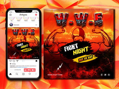 Social Media Banner Design ad banner banner banner design bodybuilding boxing facebook banner facebook cover fight fitness google ads gym banner instagram banner instagram post mma social media banner social media design social media post design sport web banner wwe