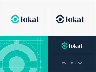 lokal logo design app logo brand identity branding food logo restaurant start up