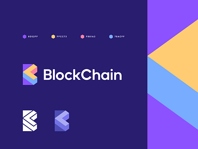 BlockChain - crypto logo b b logo bc bc logo bitcoin block block chain blockchain branding c c logo crypto cryptocurrency cube finance geometric identity isometric logo monogram