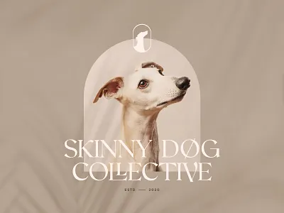 Skinny Dog Logo advertising brandbranding classy display dog elegant fashion light logo luxury minimalist modern serif stylish typeface typography