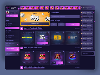 Paranoya Gözler Game Key Web Landing Page UI/UX Design case study dark mode design figma game game box game key paranoya gözler prize sketch stream twitch ui ui design user experience ux ux design xd