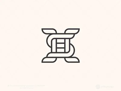 Letter Hs Or Sh Logo (for Sale) branding design graphic design hs logo icon illustration lettermark logo logo logodesign logoforsale logotype monogram monoline logo morden premade logo ready made logo sh logo symbol unused logo vector