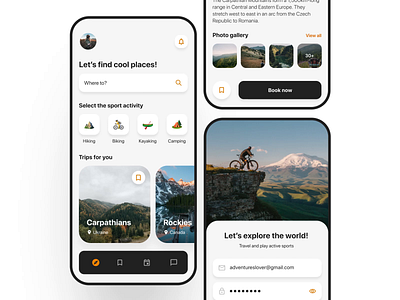 Travel app 3d activity after effects animation app application design figma interaction design microinteractions travel ui ux