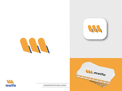 M Letter Real state,Construction logo-Melfo brand logo branding branding identity custom logo lettermark logo logo design logo designer logodesign logodesigner logofolio logos logotype logotypes m letter logo m logo minimalist minimalist logo real state logo realstatelogo