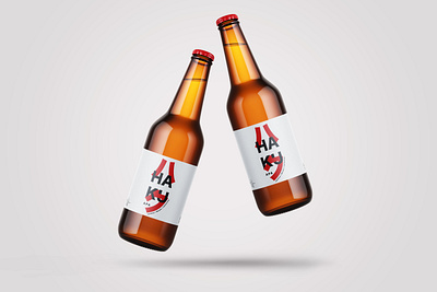 Haku (ハク) Apa Beer Label graphic design label design