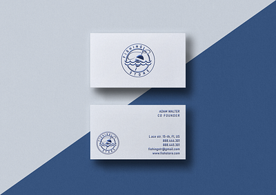 Blue Foil Business Cards Design blue foil brand identity branding business card design embossed logo minimal minimalist professional