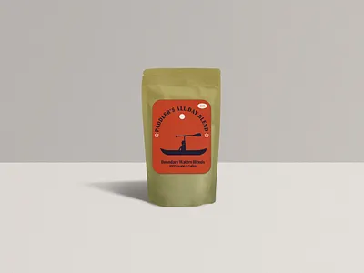 All Day blend in Gold Bag branding package coffee design illustration illustrator logo