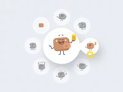 Tinies Animated II animation emotions heart icons motion star ui ui8 wallet