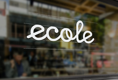 Ecole Amsterdam amsterdam bar branding brasserie design ecole logo restaurant subalpin