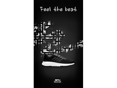 SP#7: Asian Beat abstract asia asian black bw design ecommerce graphic design korea korean design korean graphic design korean pattern korean trend pattern photo editing photo retouching photoshop poster design promotional design shoe poster