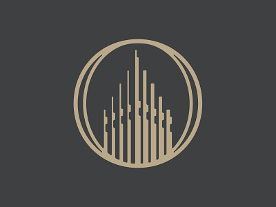 Skyscraper 📌 Logo for Sale architecture building circle city construction developer house letter logo o oval property real estate realty rental ring round royalty skyscrapers town