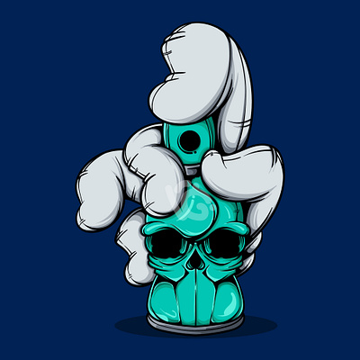 THE SKULL SPRAY PAINT art character design doodle graffiti illustration spray paint streetart vector