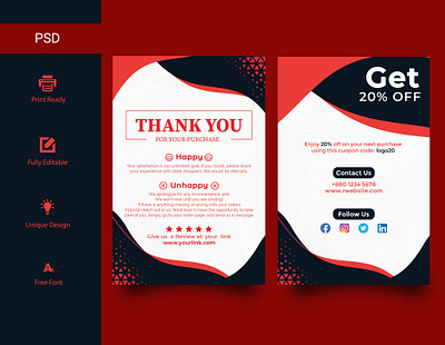 Thank You Card Design amazonreviewcard amazonthankyoucard anniversarycards birthdaycards branding businesscards cardmaking cards greetingcards invitations packageinsert postcards productinsert royaltycard stationerydesign thanksgiving thankyoucarddesign thankyoucards uniquecards weddinginvitations