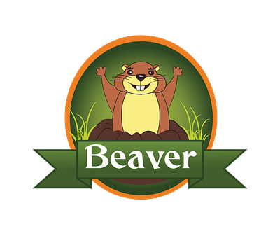 Friendly Beaver Vector 3d beaver vector friendly beaver vector graphic design illustrator file vector art vector design woodland animal vector