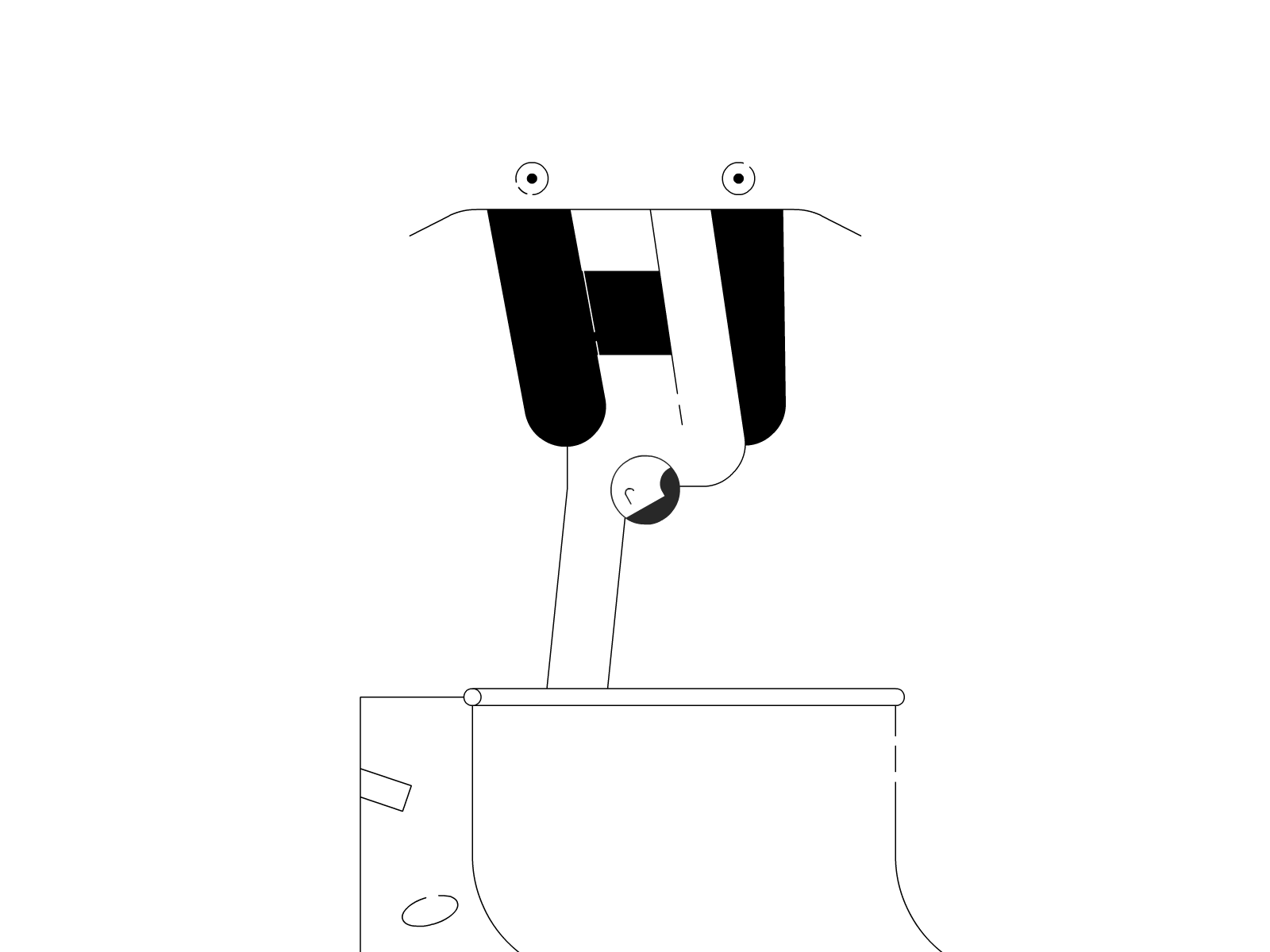 Eggplant art artwork bw design eggplant graphicdesign illustration minimalist skate skateboard sport the flat guys vector