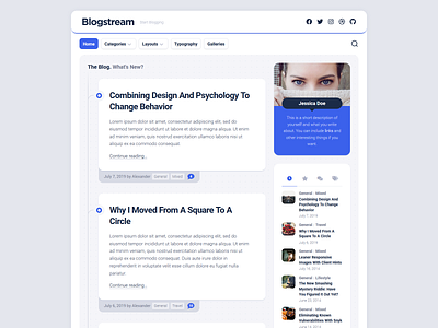 Blogstream WordPress Theme blog design free magazine responsive wordpress wordpress theme