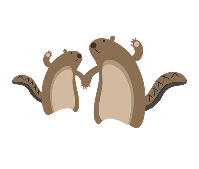 Lovely Beaver Vector brown beaver clip arts graphic design illustrator file vector art woodland animal vector