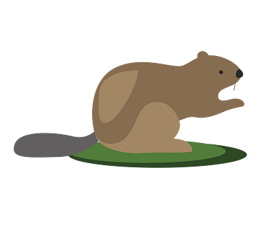 Cute Beaver Vector 3d graphic design illustrator file svg beaver vector file