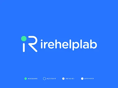 iRehelplab app logo brand identity branding data gennady savinov logo design graphic design healthcare helper logo design medical modern logo platform professional quality r r logo r logomark r monogram trending visual identity