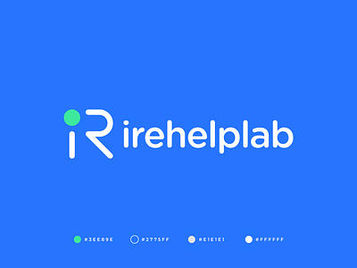 iRehelplab app logo brand identity branding data gennady savinov logo design graphic design healthcare helper logo design medical modern logo platform professional quality r r logo r logomark r monogram trending visual identity