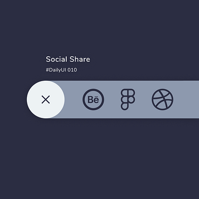 DailyUI - 010 (Social Share Button) amateur animation button challenge daily ui dailyui figma prototype social share ui ui design ui ux uiux ux ux design web design