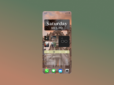 Notes Widget - Daily UI 065 065 app app design branding daily ui daily ui 065 design figma graphic design harry potter notes notes widget ui ui design widget