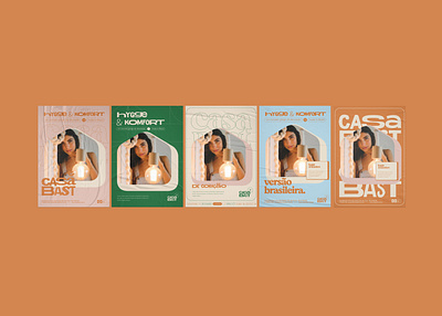 Casa Bast posters set 70s comfort cozy decoration house hygge pastel vintage