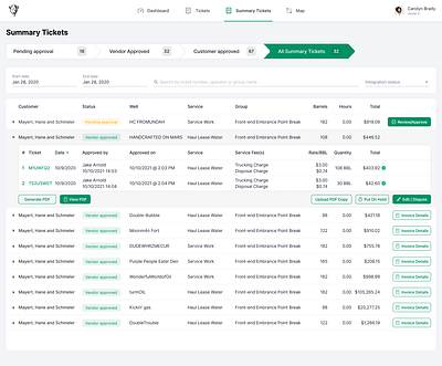 UI/UX - Summary Tickets UI Redesign color design graphic design illustration product design saas software design ui ui design uiux ux ux design