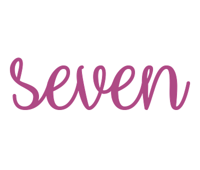 Number Seven Alphabet Vector Art 3d alphabet vector graphic design illustrator file