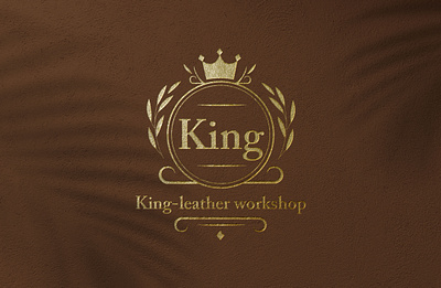 King_Leather_Workshop_Logo branding graphic design logo