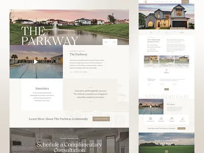 Kickerillo Website cream luxury neutral real estate typography ui ui design webflow website white space