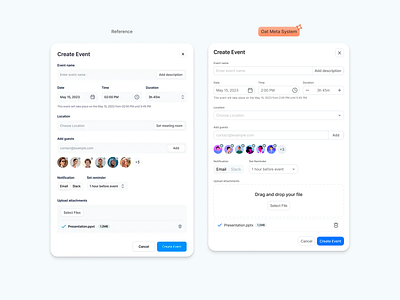 Oat Meta System | Benchmark №1 benchmark components dashboard design system ds figma form modal ui ux