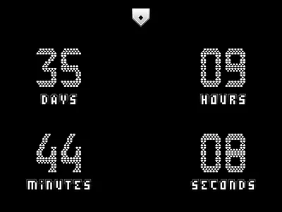 Home Plate Deals 2025 Opening Day Countdown 2025 animate base baseball count countdown dark mode develop down font home mlb nextjs number opening day plate sports transition typeface typography