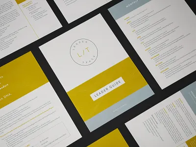 Leader Track Guide book branding illustration layout logo logo design
