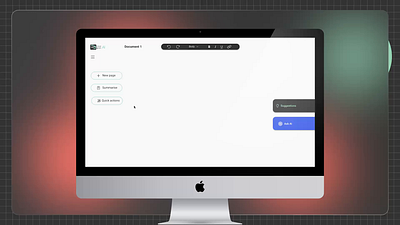 SaaS Project in Action - WordSmithAI animation motion graphics ui ux web design