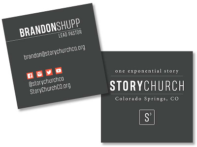 StoryChurch - Business cards branding business cards cards church church branding colorado colorado springs contact graphic design illustration non profit nonprofit