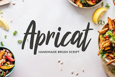 Apricat Brush Script brush calligraphy design drawing font hand lettering illustration lettering logo poster script type design typography