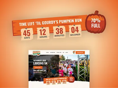 Gourdy's Pumpkin Run :: Event Countdown Timer 5k