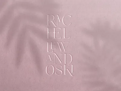 RL Embossed Lettering branding embossed embossed lettering embossed logotype graphic design logo logotype design mockup