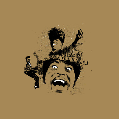 Wop-Bop digital illustration little richard music rock n roll