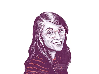 Margaret Hamilton art digital art digital illustration huely huely 2021 huely challenge huely2021 illustration limited colour palette limited colours portrait portraiture stem women in stem