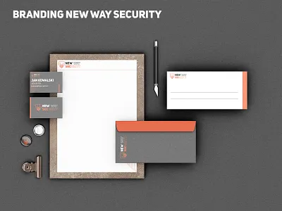 Branding New Way Security branding flat graphic design logo minimal